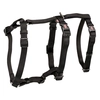 Image de Harnais Trixie Panic Stay noir pour chien - taille S-M : tour de poitrail 40-65 cm, l 1,5 cm
