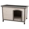 Image de Niche Classic toit plat M-L: 104 x 72 x 68 cm . grise. pour chiens . - Trixie - TR-39562