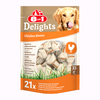 Image de 252g 8in1 Delights, poulet, os à mâcher taille XS, (21 os) - Friandises pour chien
