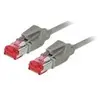 Image de exertis Connect - Cordon de raccordement - RJ-45 (M) pour RJ-45 (M) - 50 cm - SFTP - CAT 6 - sans halogène - gris