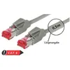 Image de Tecline Câble patch S/FTP, PiMF, Cat 6, gris, 1,5 m sans halogène, avec câble Draka et connecteurs Hiroso (S/FTP, CAT6, 1.50 m), Câble réseau