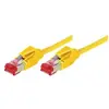 Image de Tecline Câble patch S/FTP, PiMF, Cat 6, jaune, 2,0 m sans halogène, avec câble Draka et connecteurs Hiroso (PiMF, S/FTP, CAT6, 2 m), Câble réseau