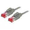 Image de exertis Connect - Cordon de raccordement - RJ-45 (M) pour RJ-45 (M) - 10 m - SFTP - CAT 6 - gris