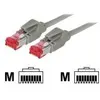 Image de exertis Connect - Cordon de raccordement - RJ-45 (M) pour RJ-45 (M) - 30 m - SFTP - CAT 6 - sans halogène - gris
