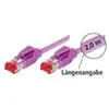 Image de Tecline Câble de raccordement S/FTP, PiMF, CAT.6A EIA/TIA, Class EA, violet, 50,0 m (PiMF, S/FTP, CAT6, 50 m), Câble réseau
