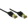 Image de Cordon Rj45 Sur Câble Cat. 7 S/ftp Lsoh Snagless Noir-05 M