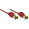 Image de Cordon Rj45 Sur Câble Catégorie 7 S/ftp Lsoh Rouge - 10 M