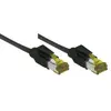 Image de Cordon Rj45 Sur Câble Cat. 7 S/ftp Lsoh Snagless Noir-10 M