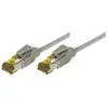 Image de Tecline Câble patch S/FTP, PiMF, Cat 6a, gris, 30,0 m Pour 10 Gigabit/s, sans halogène, avec câble Draka et (S/FTP, SFTP, CAT6a, 30 m), Câble réseau
