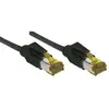 Image de Cordon Rj45 Sur Câble Cat. 7 S/ftp Lsoh Snagless Noir-03 M