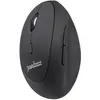 Image de Perixx PERIMICE-719L, Petite souris ergonomique pour gauchers, sans fil, noire (Sans fil), Souris, Noir