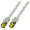 Image de EFB Elektronik Fabricant : RJ45 Patchkabel S/FTP, Cat.6A, LSZH,Cat.7 Rohkabel, 1,5m, grey Le câble blindé Cat.6A RJ (S/FTP, CAT6a, 1.50 m), Câble réseau