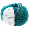Image de Pelote de laine à tricoter CREATIVE MELANGE CHUNKY - Rico Design(...) - 058 Bleu-vert