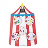 Image de Boutons cirque rouge 2.5 cm - Rico Design(...) - Blanc