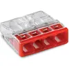 Image de Wago, Connecteur pour câble, 4 Conductor Compact Pushwire Connector