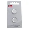 Image de Carte de 2 boutons Rond en polyester à queue 18mm - Prym(...) - Blanc