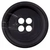 Image de Carte de 1 bouton classique chiné à rebord 4 trous 28mm - Prym(...) - Noir