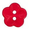 Image de Carte de 4 boutons Fleurs Blanches 12mm - Union Knopf(...) - Rouge