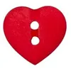 Image de Carte de 4 boutons Coeur 2 trous 12mm - Union Knopf(...) - Rouge