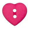 Image de Carte de 4 boutons Coeur 2 trous 12mm - Union Knopf(...) - Fuchsia Rose