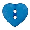 Image de Carte de 4 boutons Coeur 2 trous 12mm - Union Knopf(...) - Bleu Moyen