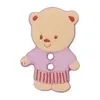 Image de Carte de 3 boutons Ourson blanc 15mm - Union Knopf(...) - Lilas Violet