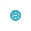 Image de Carte de 3 boutons étoiles polyester 2 trous 12mm - Prym(...) - Turquoise Bleu