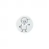 Image de Carte de 3 boutons Garçon polyester 15mm - Prym(...) - Blanc