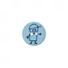 Image de Carte de 3 boutons Garçon polyester 15mm - Prym(...) - Bleu Ciel