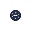 Image de Carte de 3 boutons étoiles polyester 2 trous 15mm - Prym(...) - Marine Bleu