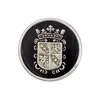 Image de Carte de 4 boutons Blason polyester métallisé à queue 15mm - Prym(...) - Noir/argent Noir