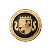 Image de Carte de 2 boutons Blason en métal à queue OR/NOIR 20mm - Prym(...) - Jaune