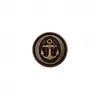 Image de Carte de 2 boutons métal à queue ancre marine 22mm - Prym(...) - Marron (LAITON VIEILLI)