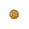 Image de Bouton à rayures en métal 10mm à queue - Prym(...) - Curry/or Jaune