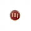 Image de Bouton à rayures en métal 10mm à queue - Prym(...) - Bordeaux/or Rouge