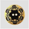 Image de Bouton métal/polyester à motif fleur 2 trous - 25mm - Prym(...) - Noir