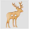 Image de Bouton Cerf en bois 2 trous 40mm - Prym(...) - 016 Naturel