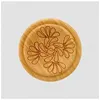 Image de Bouton Rond en Bois Motif Fleurs   20 mm   Prym(...) - 016 Naturel