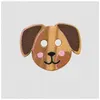 Image de Bouton en bois motif animaux de la ferme 2 trous Prym   Ø 15 mm   Bois d’olivier naturel & design ludique(...) - 022 chien