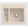Image de Villeroy & Boch, Évier, Villeroy&Boch Evier, Evier de cuisine Subway 60 XM Ivory 620x510mm, Largeur meuble bas 60cm (Evier encastré, 51 cm, 62 cm)