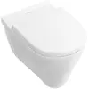 Image de Villeroy & Boch, Cuvette toilettes + bidet, WC lavant O.Novo blanc mural 56621001