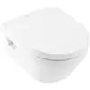 Image de Villeroy & Boch, Cuvette toilettes + bidet, Toilettes basses Architectura DirectFlush avec rebord ouvert, blanc, mural, avec revêtement.