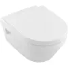 Image de Villeroy & Boch, Cuvette toilettes + bidet, WC à faible encombrement Architectura DirectFlush, bord ouvert, blanc, mural 5684R001