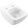 Image de Villeroy & Boch, Cuvette toilettes + bidet, WC à encastrer Venticello DirectFlush à bord ouvert blanc mural 4611R001