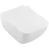 Image de Villeroy & Boch, Cuvette toilettes + bidet, Venticello DirectFlush, WC profond, bord ouvert, blanc, mural avec CeramicPlu