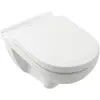 Image de Villeroy & Boch, Cuvette toilettes + bidet, Set de WC O.novo DirectFlush avec revêtement, blanc 5660HRR1