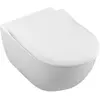 Image de Villeroy & Boch, Cuvette toilettes + bidet, V&B Combi-Pack SUBWAY 2.0 m WWC ti. DF u WCSitz SlimSeat we cplus
