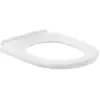 Image de Villeroy & Boch, Abattant WC, V&B Siège de WC annulaire O.NOVO Vita charnières en acier inoxydable blanc Alpin AntiBac