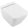 Image de Villeroy & Boch, Cuvette toilettes + bidet, WC suspendu FINION profond, 375 x 560 mm, sans rebord, DirectFlush blanc