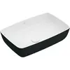 Image de Villeroy & Boch, Lavabo, Vasque à poser Artis 58 cm rectangulaire blanc/coal black 417258BCT8 (380 mm, 580 mm)